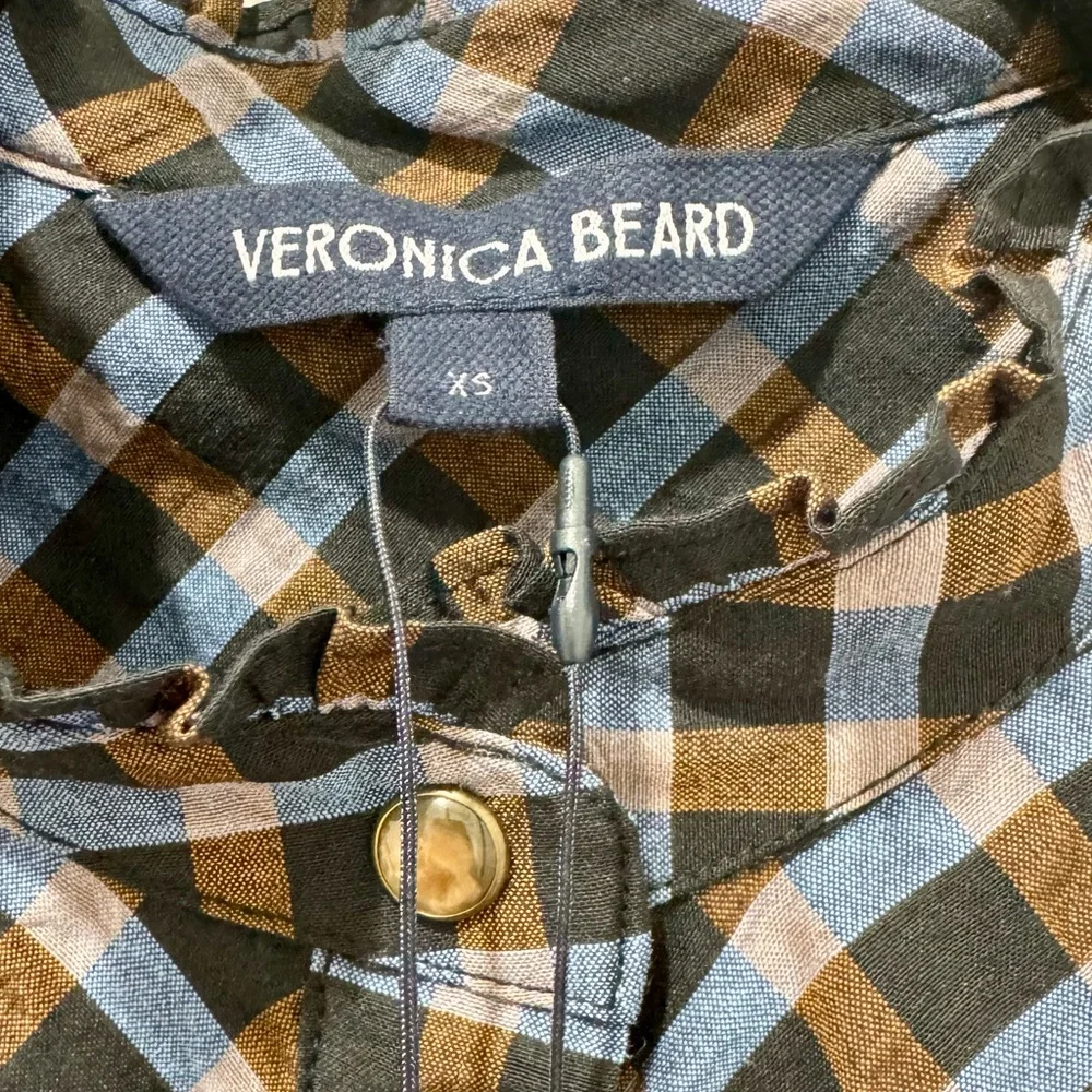 Veronica Beard Kyle Top in Blue Multi NWT - Picture 7 of 8